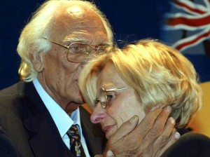 Marco Pannella con Emma Bonino negli anni '80