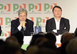 Paolo Gentiloni e Matteo Renzi 