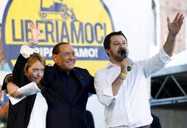 Berlusconi Salvini e Meloni
