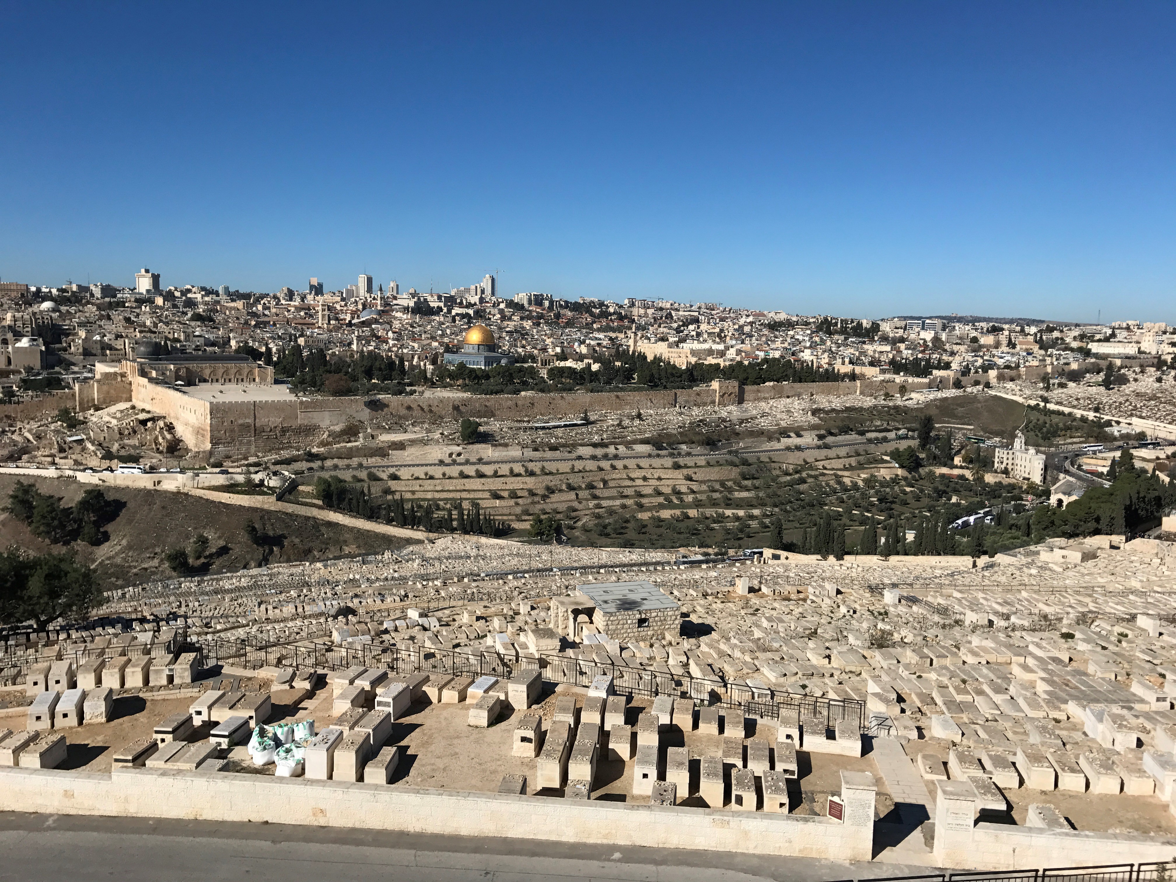 Vista su Gerusalemme dal Monte degli Ulivi