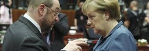 Martin Schulz e Angela Merkel